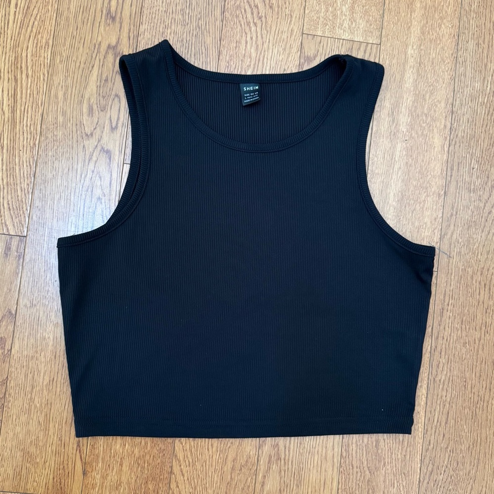 SHEIN Classic Black Tank Top